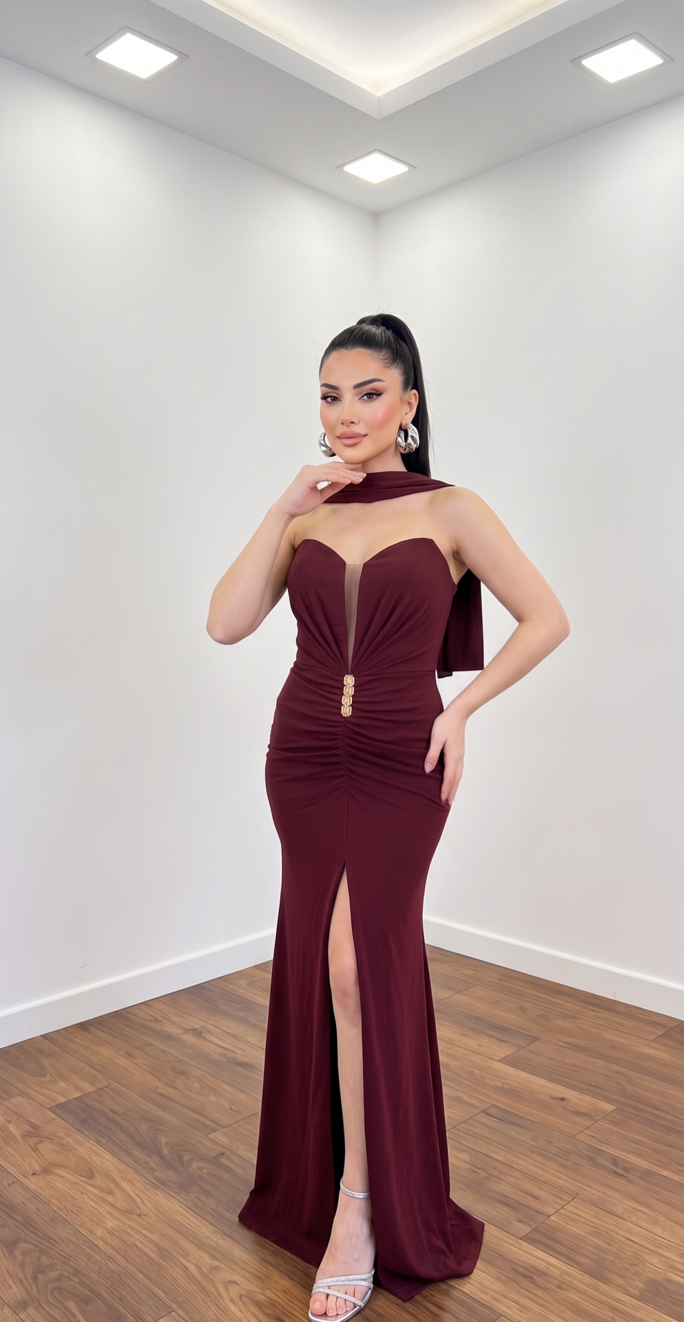BORDO STRAPLEZ PENyE BALIK ABİYE