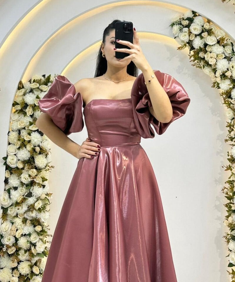 KABARIK BALON KOL SATEN A KESİM GÜL KURU ABİYE 40