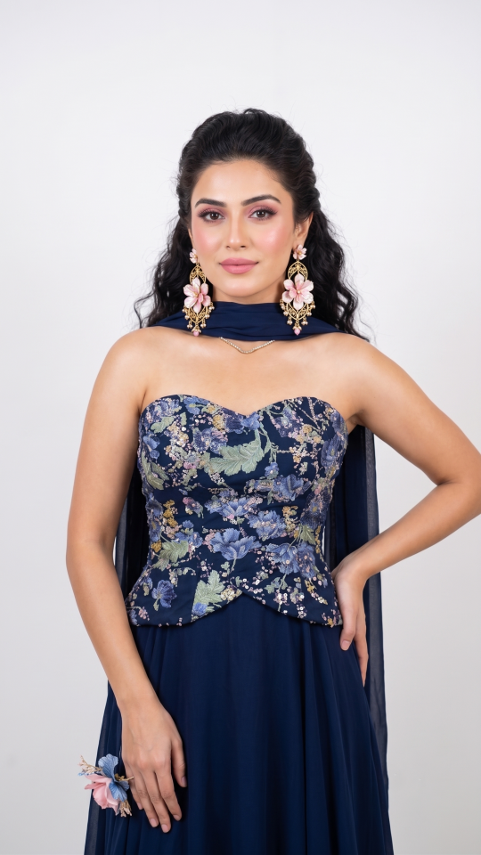 LACİVERT ELİSA ABİYE 36