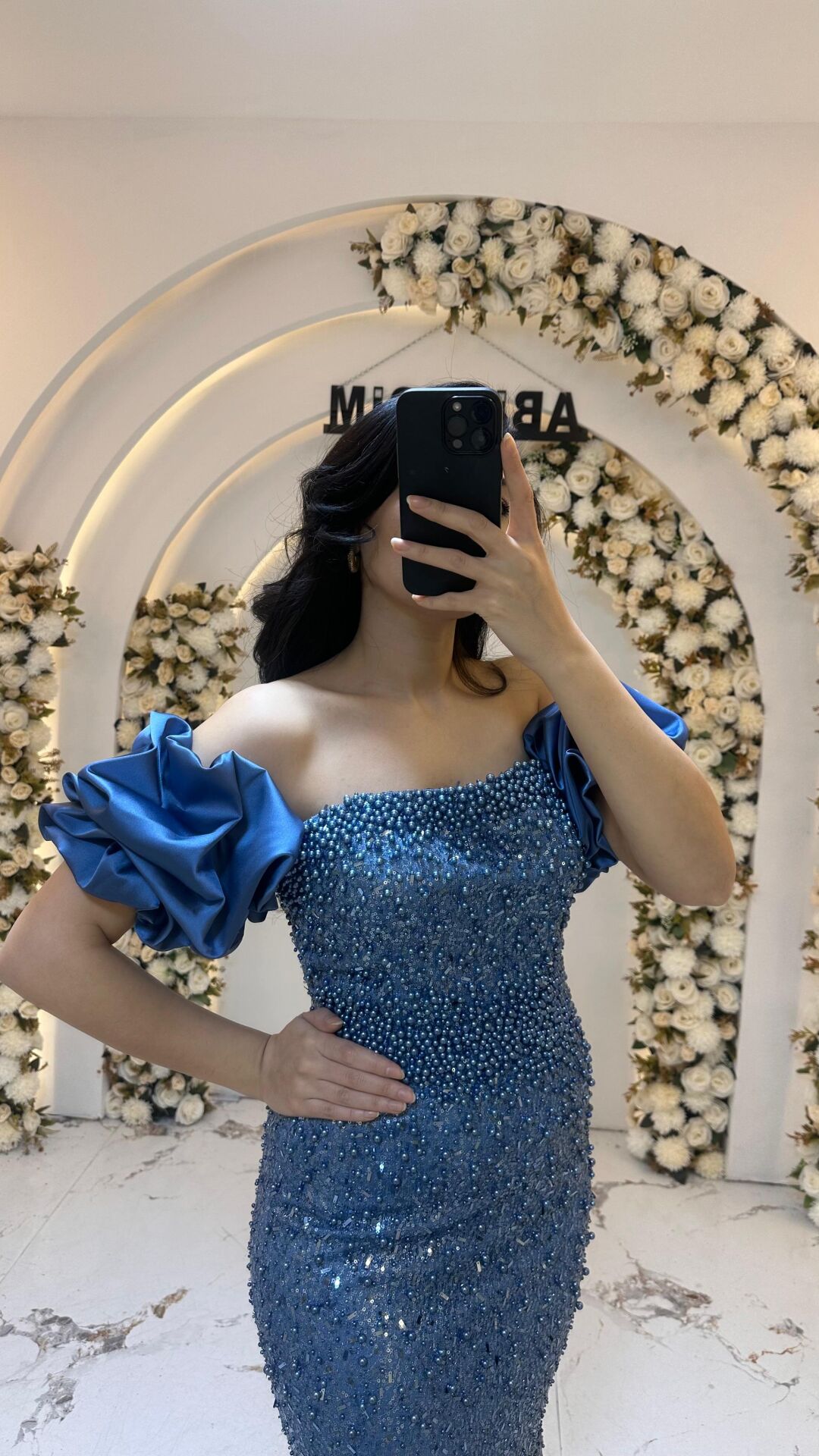 TAŞLI BALIK MAVİ  ABİYE 44