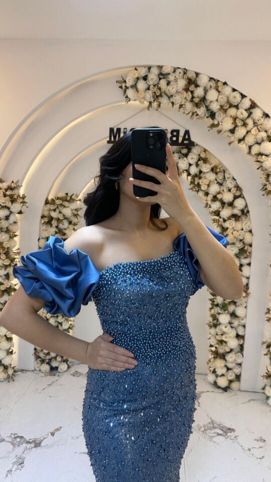 TAŞLI BALIK MAVİ  ABİYE 44