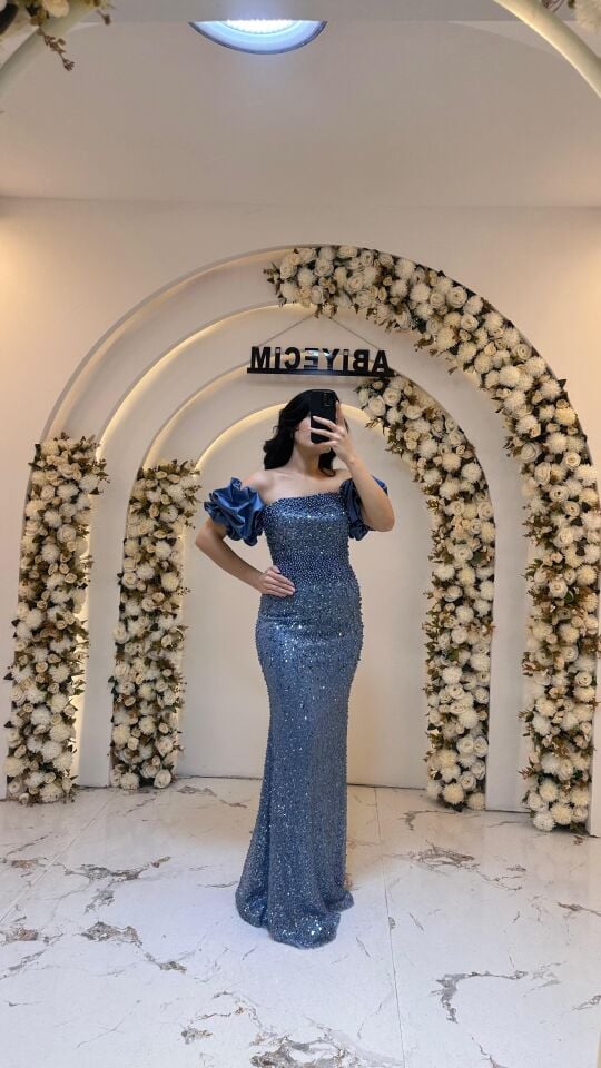 TAŞLI BALIK MAVİ  ABİYE 44