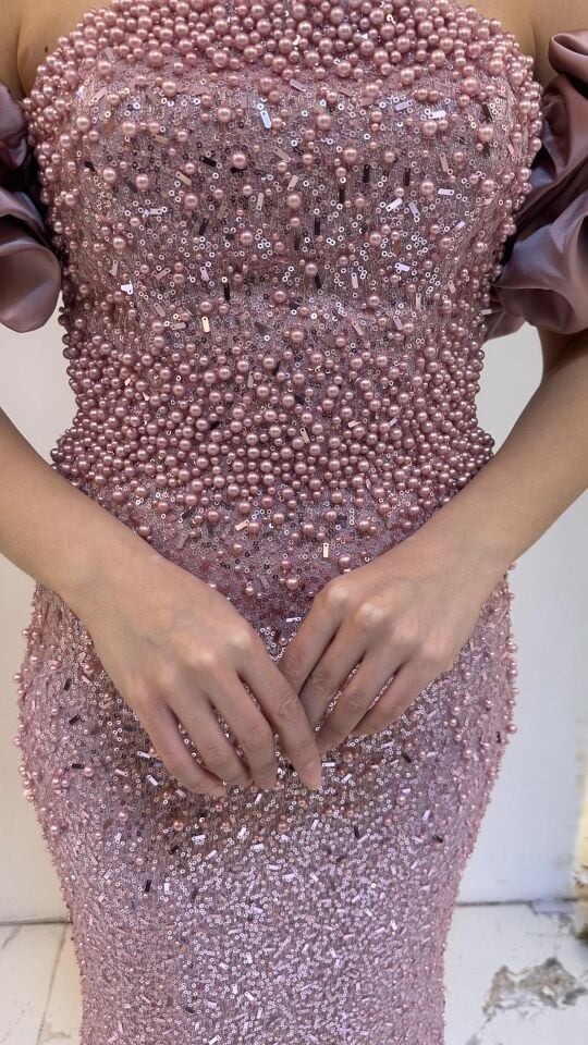 TAŞLI BALIK PUDRA PEMBE  ABİYE 44