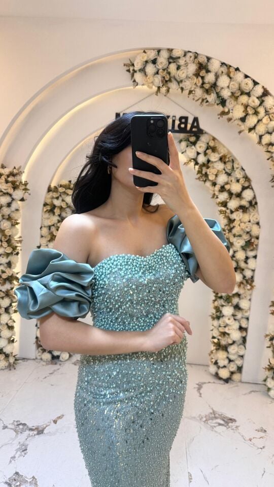 TAŞLI BALIK YEŞİL ABİYE 44