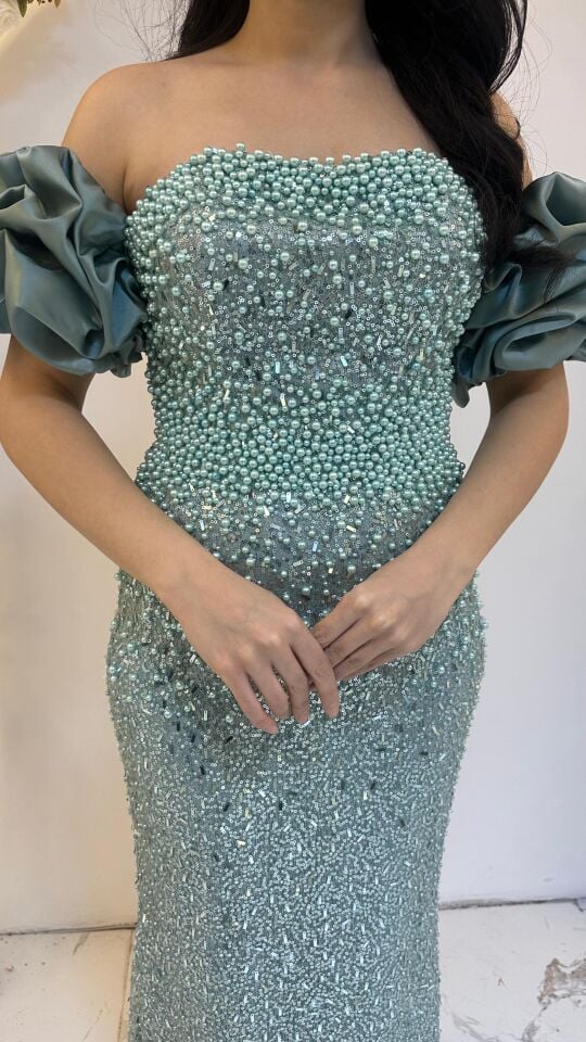 TAŞLI BALIK YEŞİL ABİYE 44