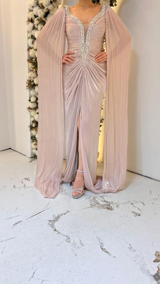 LİLA PELERİN KOL ABİYE 44