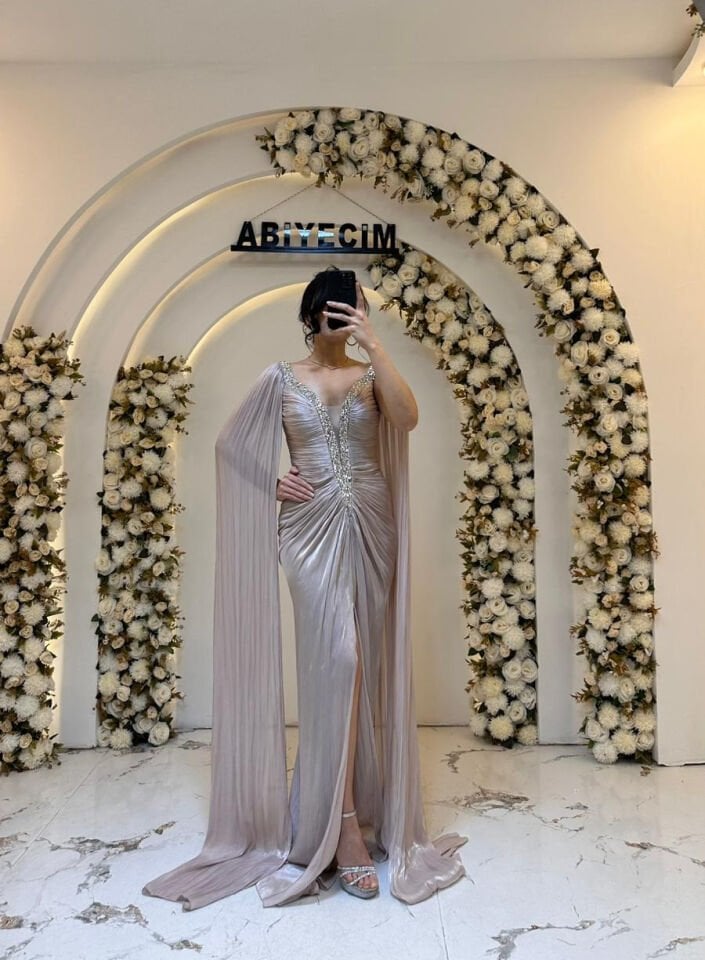 LİLA PELERİN KOL ABİYE 44