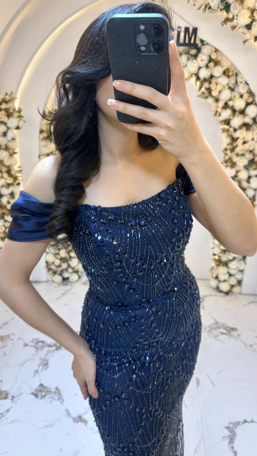 LACİVERT  ELORA ABİYE 44