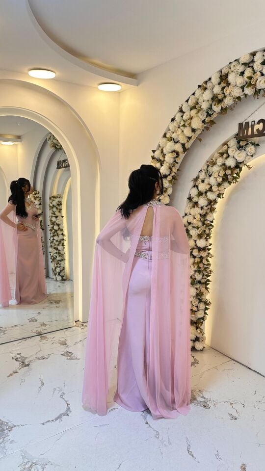 PUDRA PELERİNLİ TAŞ ABİYE 44